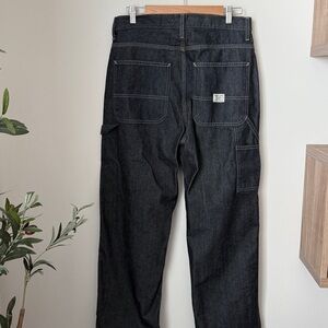 Vintage Gap Y2K Men's Dark Blue Carpenter Jeans 33X34